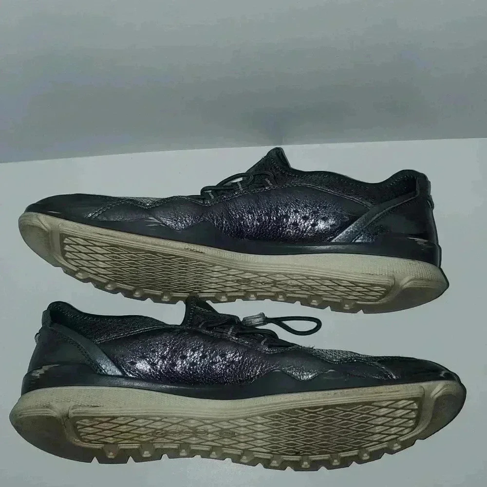 ECCO Women’s Size 40 Lynx Pewter Silver Toggle Comfort Shoes - Picture 10 of 14